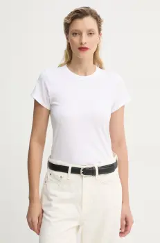 Rag & Bone tricou din bumbac femei, culoarea alb, W272C32CH imagine