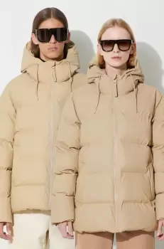 Rains geaca 15120 Jackets culoarea bej, de iarna imagine