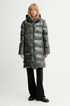 Rains geaca 15130 Alta Longer Puffer Jacket culoarea verde, de iarna, 15130 imagine