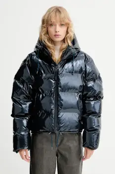 Rains geaca 15150 Alta Short Puffer Jacket culoarea bleumarin, de iarna, 15150 imagine