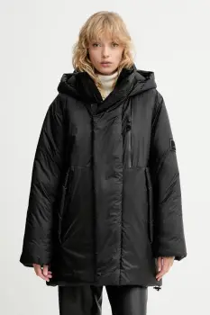 Rains geaca 17240 Torna Insulated Long Jacket culoarea negru, de iarna, 17240 imagine