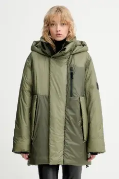 Rains geaca 17240 Torna Insulated Long Jacket culoarea verde, de iarna, 17240 imagine