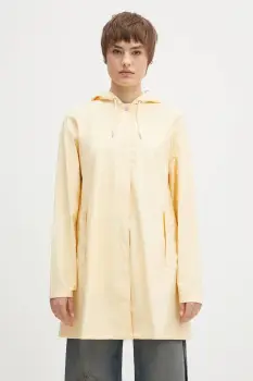 Rains geaca A-Line W Jacket W3 culoarea galben, de tranzitie, 18050.111 imagine
