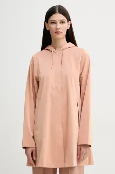 Rains geaca A-Line W Jacket W3 culoarea portocaliu, de tranzitie, 18050 imagine