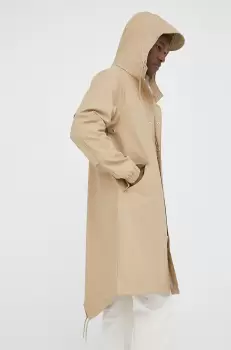 Rains geaca culoarea bej, de tranzitie imagine