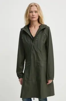 Rains geaca de ploaie Cargo Curve Jacket W3 femei, culoarea verde, de tranzitie, 12050-03 imagine