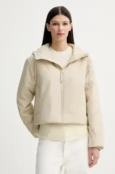 Rains geaca Lohja Short Insulated Jacket W3T1 culoarea bej, de tranzitie, 15780 imagine