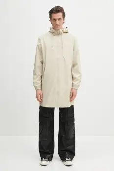 Rains geaca Long Storm Breaker W3 culoarea bej, de tranzitie, 12080.26 imagine