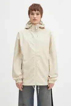 Rains geaca Storm Breaker W3 culoarea bej, de tranzitie, 18370.26 imagine