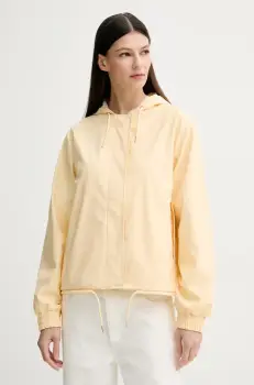 Rains geaca String W Jacket W3 culoarea galben, de tranzitie, oversize, 18040 imagine