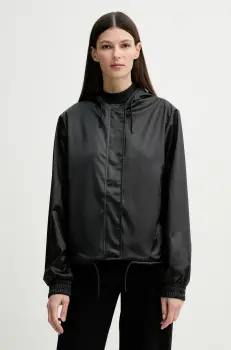 Rains geaca String W Jacket W3 culoarea negru, de tranzitie, 18040 imagine