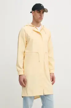 Rains geaca String W Parka W3 culoarea galben, de tranzitie, 18550 imagine