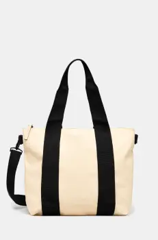 Rains geanta Tote Bag Micro W3 culoarea galben, 14180 imagine