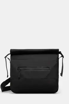 Rains geanta Trail Rolltop Messenger Bag W3 culoarea negru, 14490.01 imagine