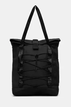 Rains geanta Trail Rolltop Tote Bag W3 culoarea negru, 13390 imagine