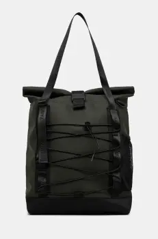 Rains geanta Trail Rolltop Tote Bag W3 culoarea verde, 13390 imagine