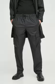 Rains pantaloni de trening 18850 Pants culoarea negru, neted imagine