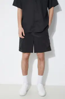 Rains pantaloni scurti Kano Shorts culoarea negru, neted, 19210.01 imagine