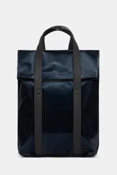 Rains rucsac 12780 2 Way Tote Backpack Mini culoarea bleumarin, mare, uni, 12780 imagine