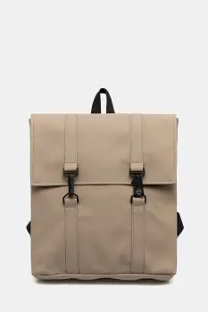 Rains rucsac 13310 MSN Bag Mini culoarea bej, mare, uni, 13310 imagine