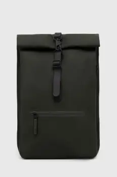 Rains rucsac 13320 Backpacks culoarea verde, mare, neted imagine