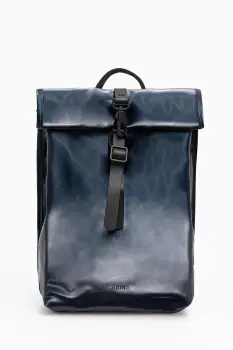 Rains rucsac 13330 Rolltop Rucksack Mini culoarea bleumarin, mare, uni, 13330 imagine