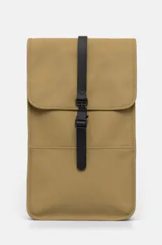 Rains rucsac Backpack W3 culoarea verde, mare, neted, 13000-44 imagine