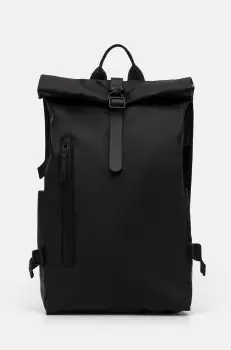Rains rucsac Rolltop Rucksack Large W3 culoarea negru, mare, neted, 14590-01 imagine