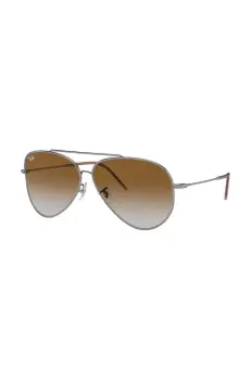 Ray-Ban ochelari de soare AVIATOR REVERSE culoarea argintiu, 0RBR0101S imagine