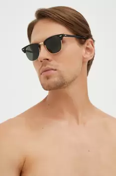 Ray-Ban ochelari de soare barbati, culoarea negru imagine
