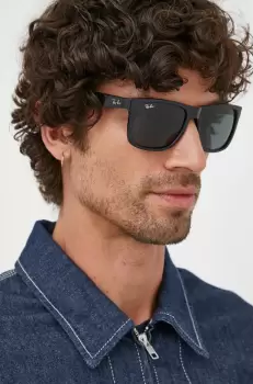Ray-Ban ochelari de soare barbati, culoarea negru imagine