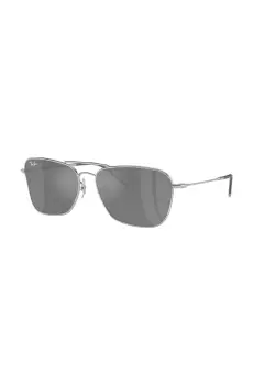 Ray-Ban ochelari de soare CARAVAN REVERSE culoarea argintiu, 0RBR0102S imagine