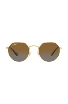 Ray-Ban ochelari de soare copii Junior Jack culoarea maro, 0RJ9565S-Polarized imagine