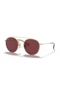 Ray-Ban ochelari de soare copii Round Double Bridge culoarea auriu, 0RJ9647S imagine