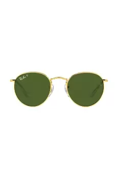 Ray-Ban ochelari de soare copii Round Kids culoarea verde, 0RJ9547S-Polarized imagine