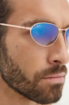 Ray-Ban ochelari de soare culoarea auriu, 0RB3734 imagine