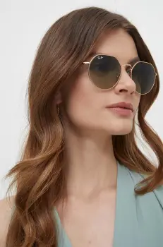 Ray-Ban ochelari de soare JACK culoarea auriu, 0RB3565 imagine
