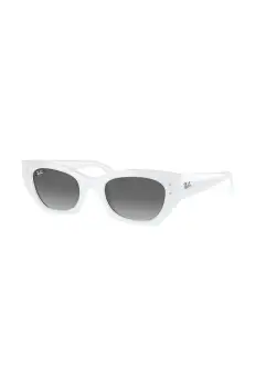 Ray-Ban ochelari de soare ZENA culoarea alb, 0RB4430 imagine