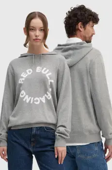 Red Bull Racing x Pepe Jeans pulover de bumbac Red Bull Racing x Pepe Jeans culoarea gri, light, RU700001 imagine