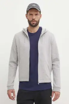 Reebok bluza Active Collective barbati, culoarea gri, cu gluga, melanj, 100075605 imagine