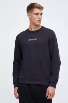 Reebok bluza barbati, culoarea negru, neted imagine