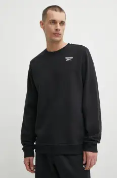 Reebok bluza Identity barbati, culoarea negru, neted, 100202864 imagine