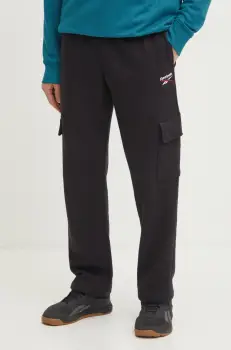 Reebok Classic pantaloni de trening culoarea negru, neted, 100221839 imagine