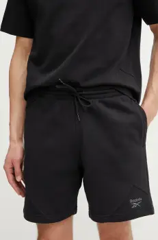 Reebok Classic pantaloni scurti din bumbac barbati, culoarea negru, 100214084 imagine