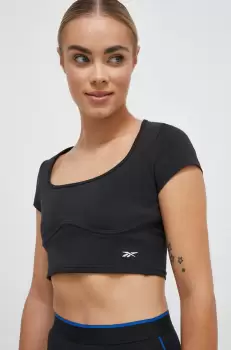 Reebok Classic tricou femei, culoarea negru imagine