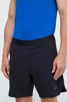 Reebok pantaloni scurti de antrenament Speed 3.0 culoarea negru imagine