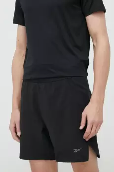 Reebok pantaloni scurti de antrenament Speed 3.0 culoarea negru imagine