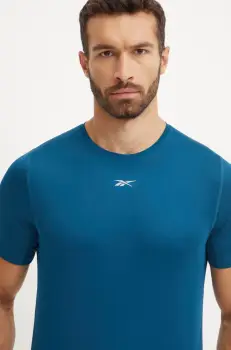 Reebok tricou de alergare Speedwick culoarea turcoaz, neted, 100205999 imagine