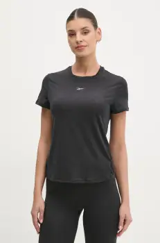 Reebok tricou de antrenament Athletic culoarea negru, 100214669 imagine