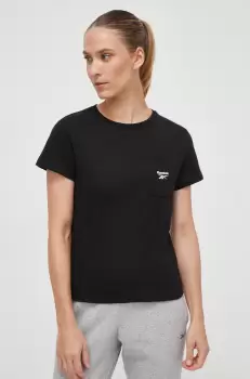 Reebok tricou din bumbac culoarea negru imagine